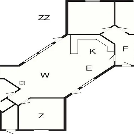 度假居 6 Person In Ansager